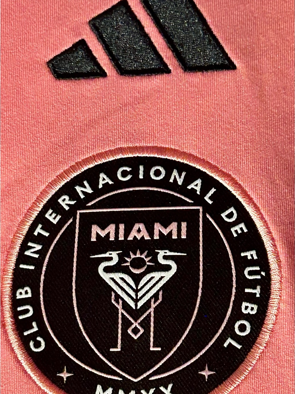 NWT Miami jersey, MLS. Ladies Large, pink Adidas inter Miami jersey. Slim fit. - Picture 6 of 16